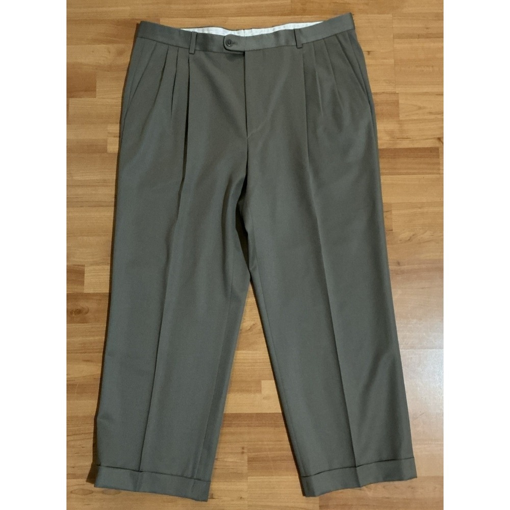 Zanella Men's Pleated Wool Pants – Made in Italy‎ – Size 38